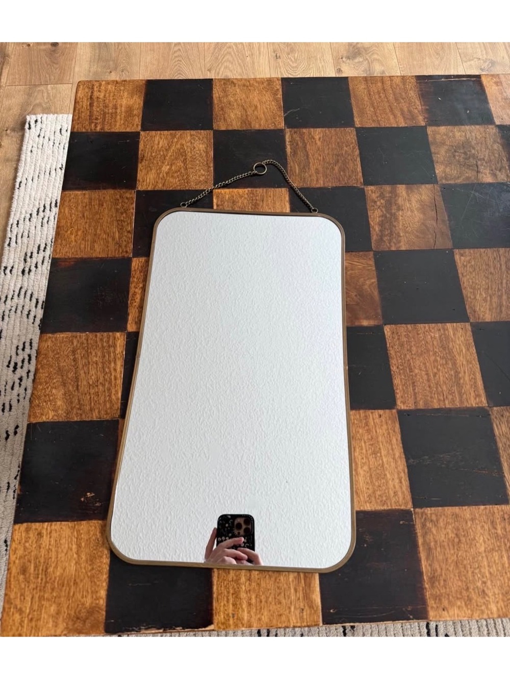 Small hanging mirror